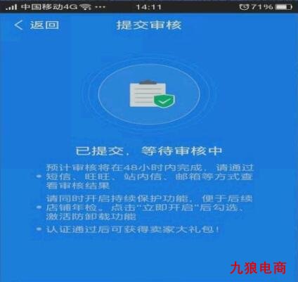 审核中截图
