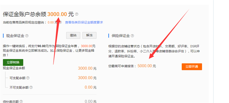保证金金额